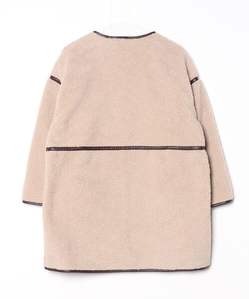 「RETRO GIRL」 ノーカラーコート FREE ベージュ レディース_画像2