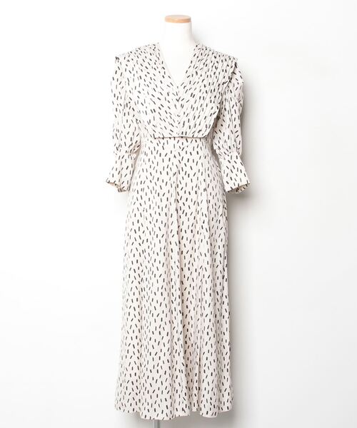 スナイデル　ワンピース SNIDEL（スナイデル） 7分袖ワンピース 0 ベージュ レディース