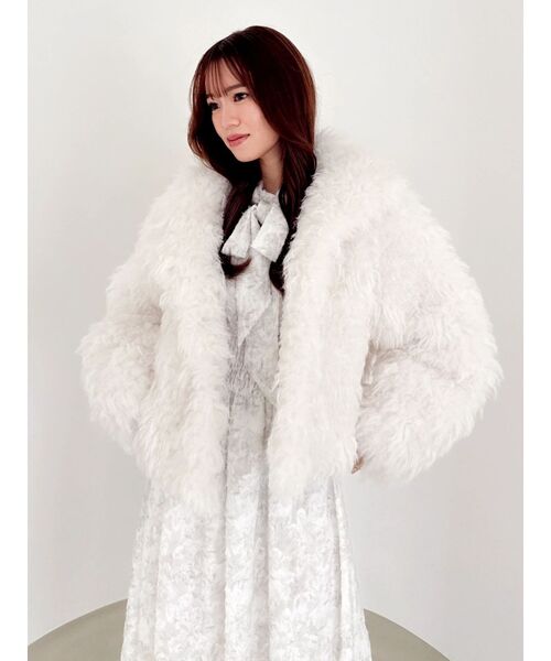 dazzlin（ダズリン） ワンピース ヘアリーフラワーシフォンワンピース