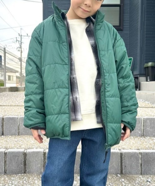 MPS ダウン アウター 「MPS」スタンドネック裏ボア中綿ジャケット (撥