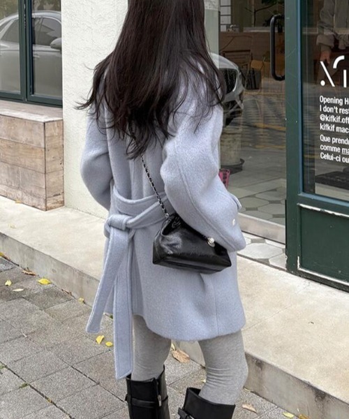 ダッフルコート コート ベルト付きトコート レディース : ZOZOTOWN