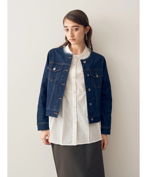「YECCA VECCA」 デニムジャケット S ブルー レディース_画像7