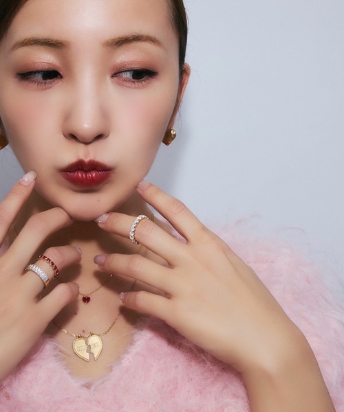 ネックレス CRASH HEART NECKLACE（クラッシュハートネックレス） レディースの画像