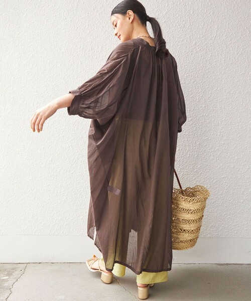 NE QUITTEZ PAS!（ヌキテパ） 7分袖ワンピース ONE SIZE ダークグレー