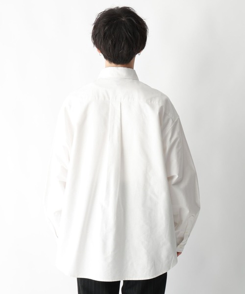 「POLO BCS」 長袖シャツ MEDIUM ライトブルー メンズ_画像6
