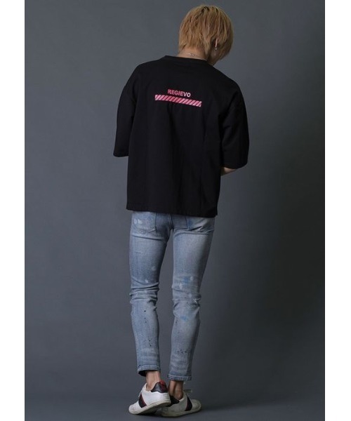 「REGIEVO」 スキニーデニムパンツ LARGE サックスブルー メンズ_画像7