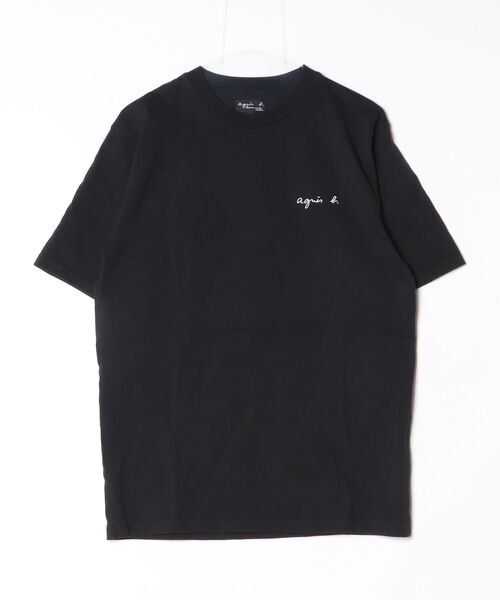 agnes b.（アニエスベー） 半袖Tシャツ 1 ブラック メンズ : ZOZOTOWN 