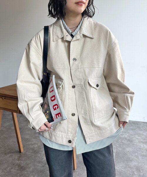CPCM（シーピーシーエム） デニムジャケット gジャン USAコットン