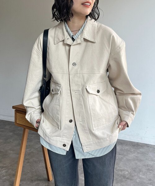 CPCM（シーピーシーエム） デニムジャケット gジャン USAコットン