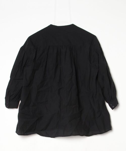 「green label relaxing」 7分袖ブラウス X-SMALL ブラック レディース_画像2