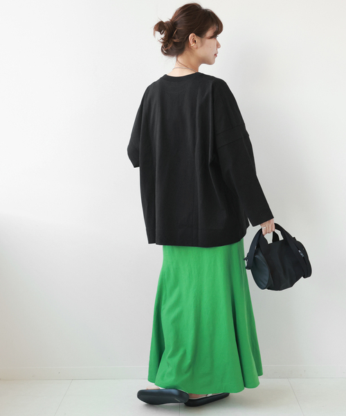 「Champion」 長袖カットソー LARGE ブラック レディース_画像5