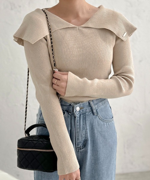 「apres jour clair」 長袖ニット X-LARGE アイボリー レディース_画像3
