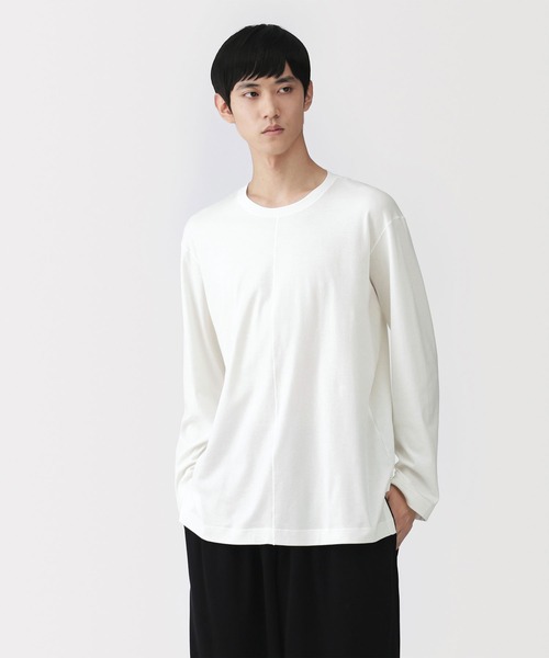 Man i DO ME ロングTシャツ　LABOトレーナー MUJI Labo tシャツ 「MUJI Labo」男女兼用 スムースジャージー長袖プル