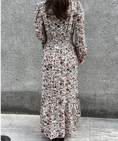 「CASA FLINE」 長袖ワンピース FREE アイボリー レディース_画像8