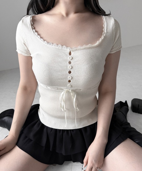 me+em select（ミームセレクト） サマーニット ニット セーター