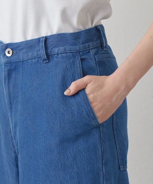 ワイドパンツ ジーンズ デニム デニムパンツ 「Drawing Numbers」リヨセルコットンワイドデニム レディース メンズの画像
