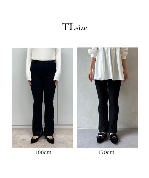 「prose verse」 ブーツカットパンツ MEDIUM ブラック レディース_画像7