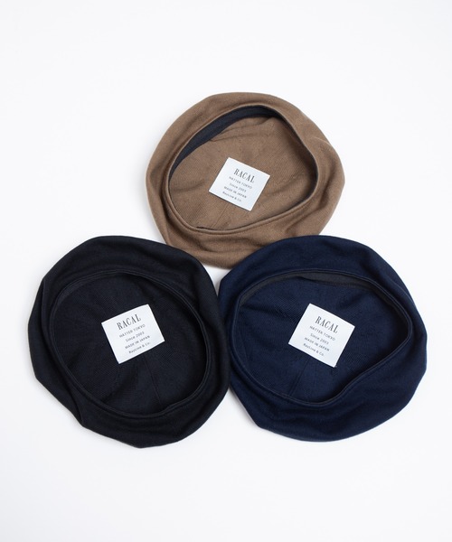 RACAL（ラカル） 帽子 ベレー帽 メンズ Single Cotton Knit Spring