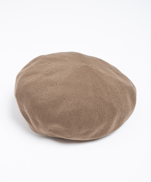 ニットベレー(ベージュ) RACAL（ラカル） 帽子 ベレー帽 Single Cotton Knit Spring Beret / 1