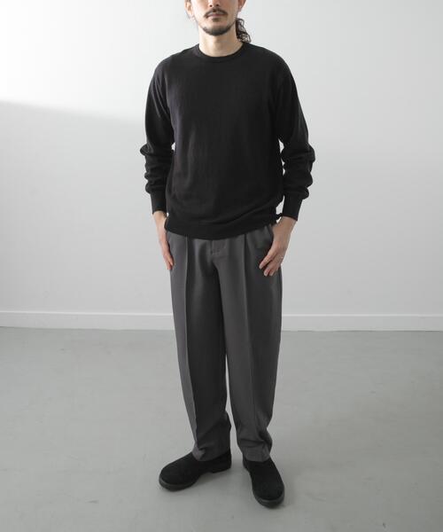「ITEMS URBANRESEARCH」 イージーパンツ MEDIUM ブラック メンズ_画像7