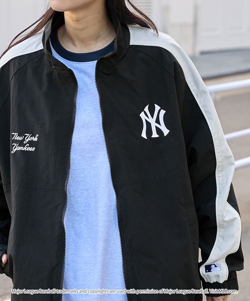 MLB ナイロンブルゾン L ダークブラウン メンズ : ZOZOTOWN Yahoo!店