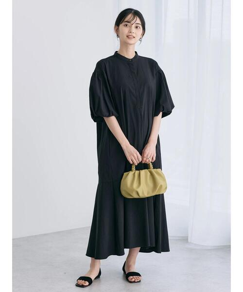 「AMERICAN HOLIC」 半袖ワンピース L ブラック レディース_画像2