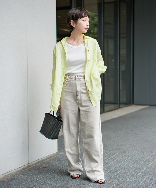 スピックアンドスパン　リネンシャツ Spick＆Span（スピック アンド スパン） リネンシャツ ブラウス シャツ