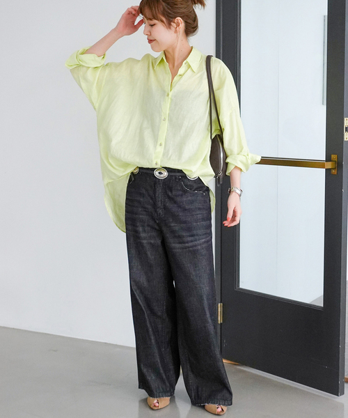 Spick＆Span（スピック アンド スパン） リネンシャツ ブラウス シャツ