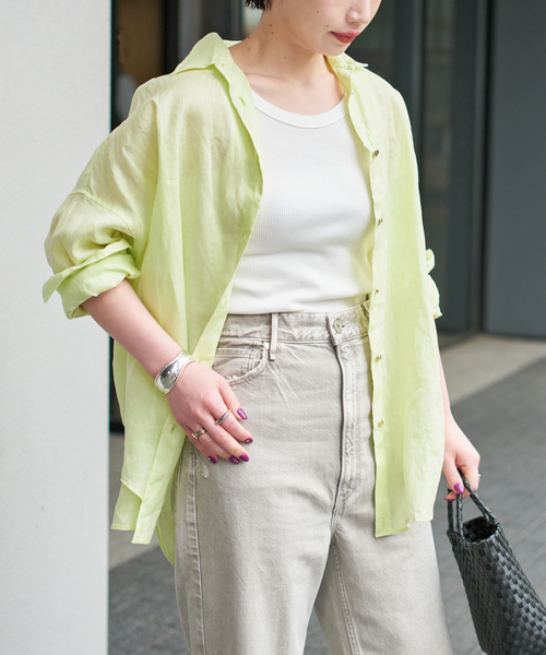 Spick＆Span（スピック アンド スパン） リネンシャツ ブラウス シャツ