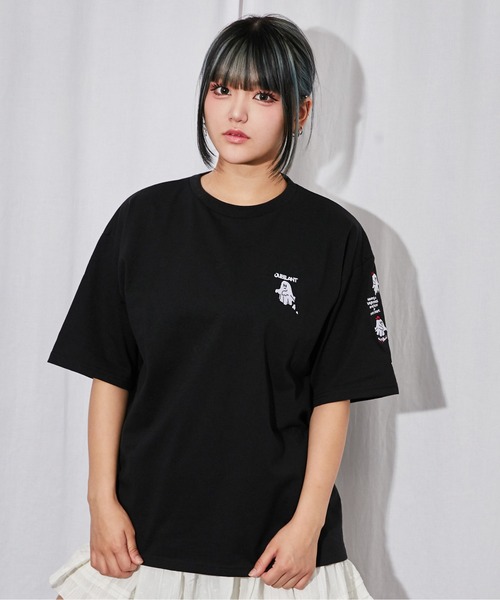 tシャツ 「おばけ刺繍」ビックTシャツ／ストリート／春夏／全3色