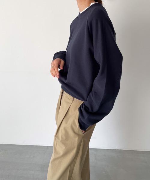 「CANAL JEAN」 「El mar」スウェットカットソー ONE SIZE ブラック レディース_画像2