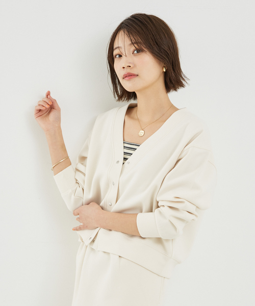 「abahouse mavie」 カーディガン フリー グレー系その他 レディース_画像5