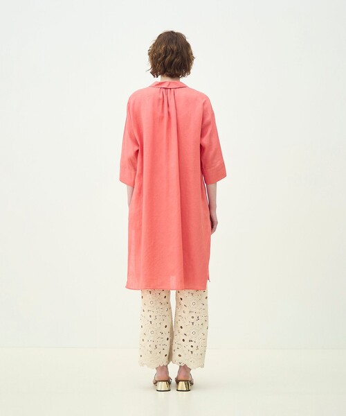 MACPHEE（マカフィー） チュニック ハードマンリネン チュニックシャツ