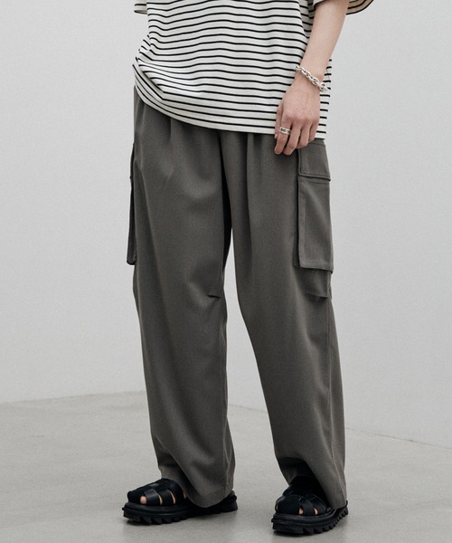 「WYM LIDNM」 カーゴパンツ M グレー メンズ_画像8