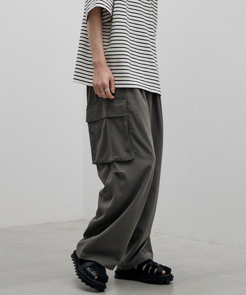 「WYM LIDNM」 カーゴパンツ M グレー メンズ_画像10