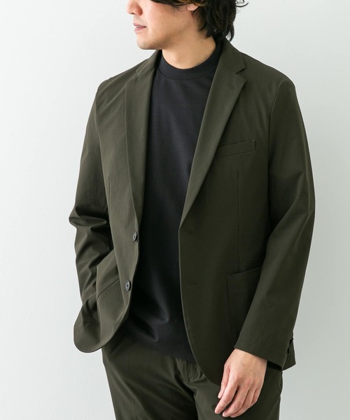 「URBAN RESEARCH DOORS」 「lift style tailor」テーラードジャケット SMALL カーキ メンズ_画像2