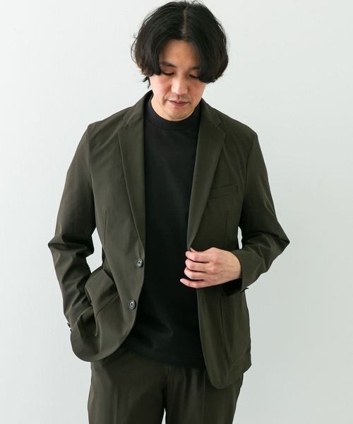 「URBAN RESEARCH DOORS」 「lift style tailor」テーラードジャケット SMALL カーキ メンズ_画像4