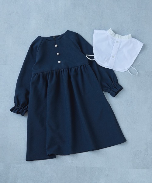「devirock」 「KIDS」長袖ワンピース 120cm ネイビー キッズ_画像9