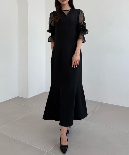「CENEA」 コンビワンピース MEDIUM アイボリー レディース_画像2