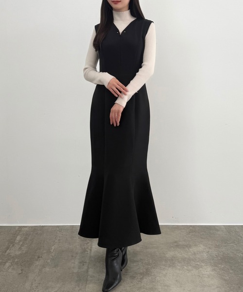 「CENEA」 コンビワンピース MEDIUM アイボリー レディース_画像7