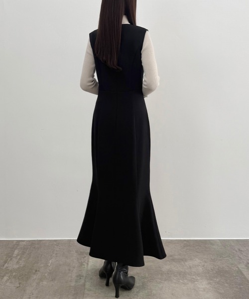 「CENEA」 コンビワンピース MEDIUM アイボリー レディース_画像8