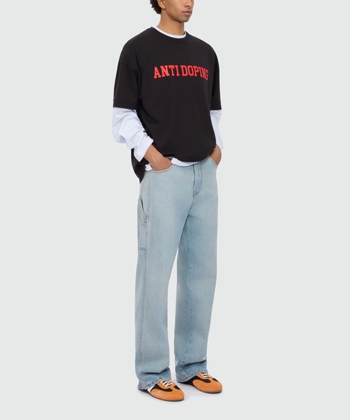 tシャツ ANTIDOPING グラフィック Tシャツ メンズの画像