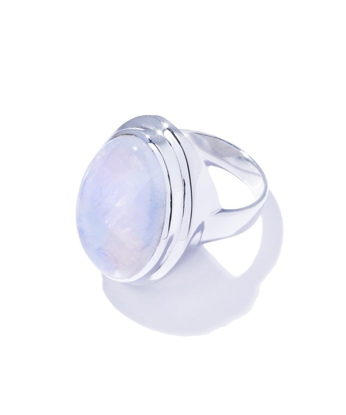 指輪 リング 「quip queint」oval nebula ring moonstone/オーバル ネビュラ リング ムーンストーン シルバーの画像