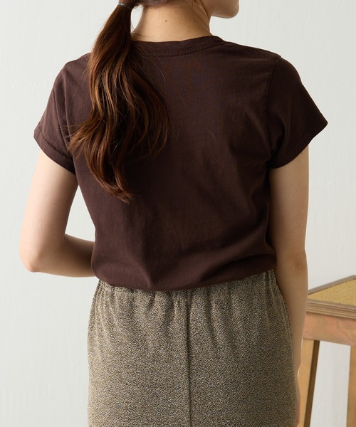 「MIXTA」 半袖Tシャツ SMALL ブラウン レディース_画像6