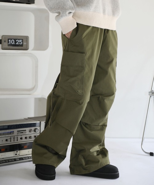 「MSG」 カーゴパンツ S オリーブ メンズ_画像9