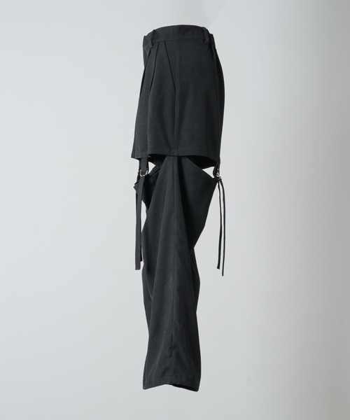 「17HR」 スラックス MEDIUM グレー レディース_画像3