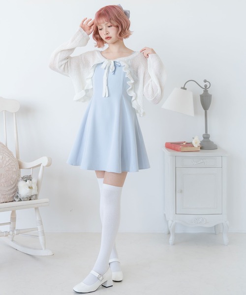 「DearMyLoveRose」 キャミソールワンピース MEDIUM グレー レディース_画像9