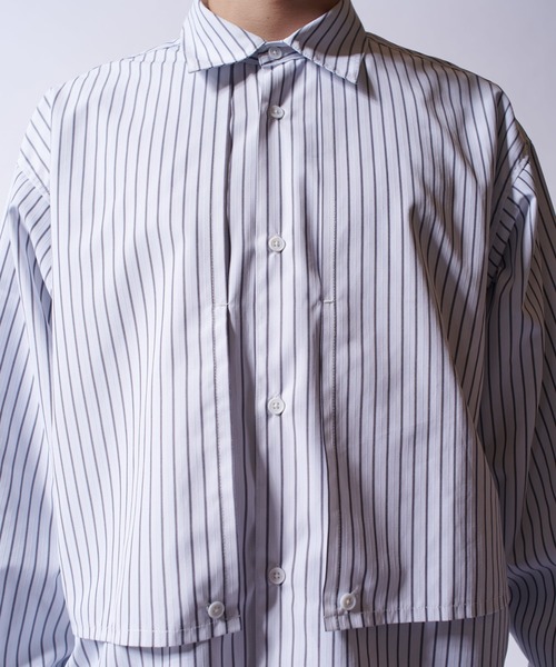 「Lui's」 長袖シャツ 1 ホワイト メンズ_画像8