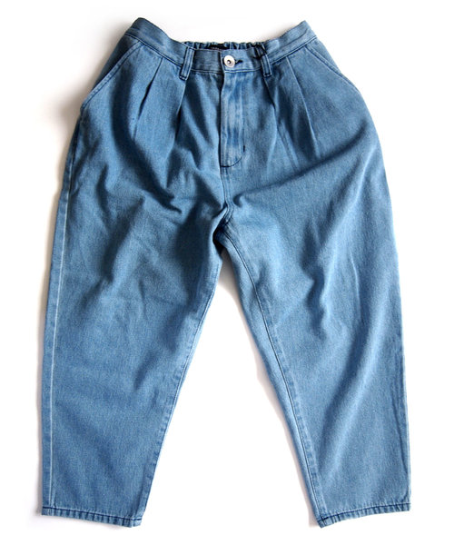 早い者勝ち(即完売)ballsybrothersデニム ワイドパンツ BEATJIVE ジーンズ デニム シェフパンツ メンズ ボトムス タック