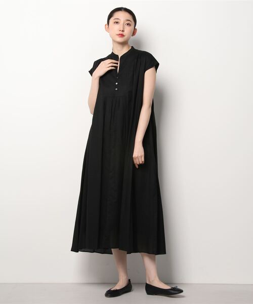 three dots（スリー ドッツ） ワンピース Cotton loan dress 